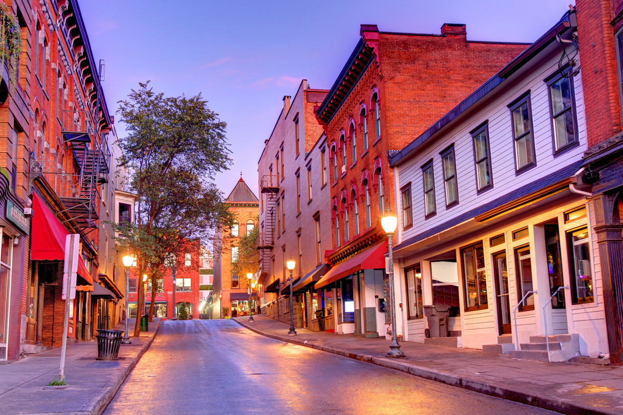 Panoramic Image of Saratoga Springs, NY